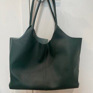Anthropologie Forest Green Tote Bag